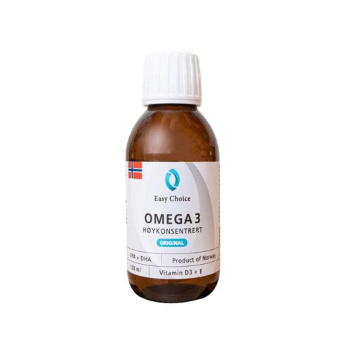Easy Choice -  Flytende Høykonsentrert Omega 3  med tilstatt D3 og E - 150ml