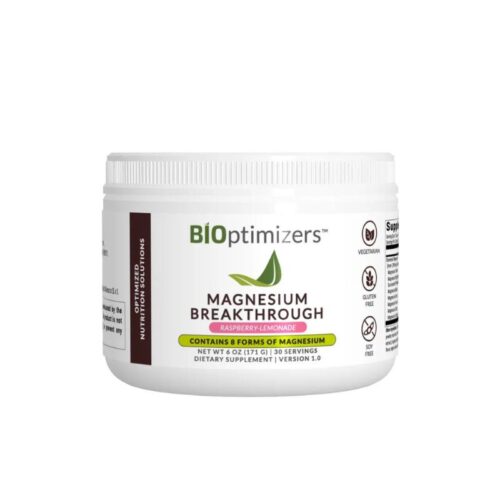 BiOptimizers Magnesium Breakthrough Drink Mix - Raspberry Lemonade - 171g
