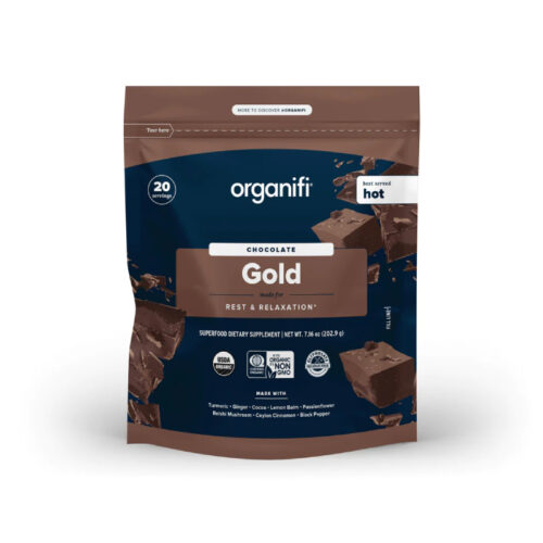 Organifi - Gold Original Chocolate - Stress ned og sov bedre - 30 porsjoner