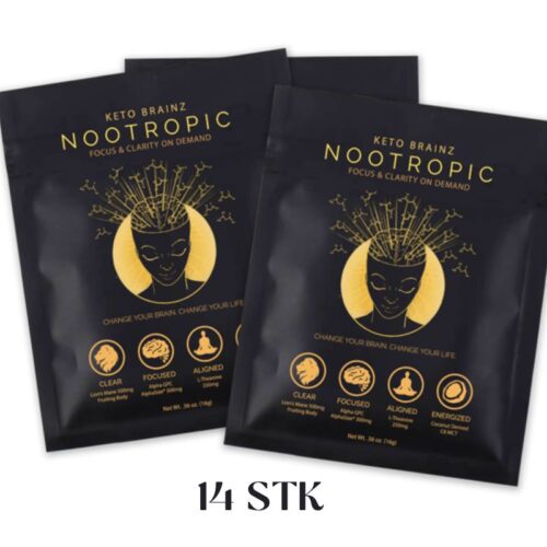 Keto Brainz Nootropic Creamer med C8 MCT olje - Travel Pack - 14 stk