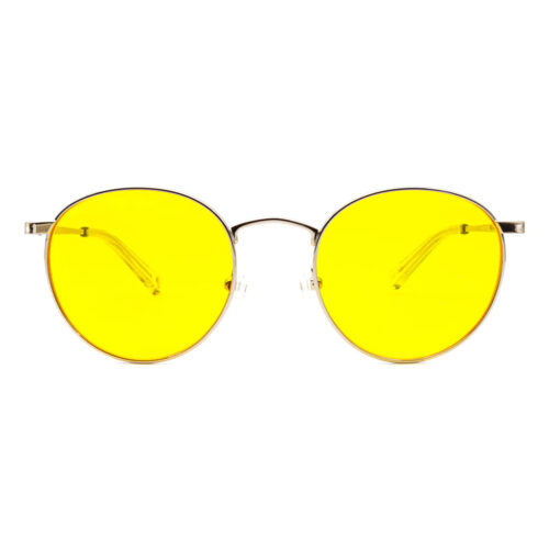 Filteroptix - Mesi - Silver ramme - Gul linse