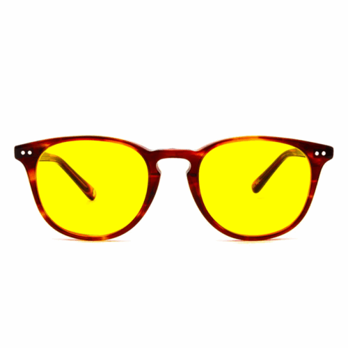 Filteroptix - Ventus - Saffron ramme - Gul linse - Blålysbriller