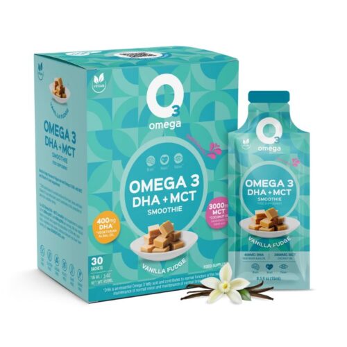 O3Omega - Vanilla Fudge - Omega3 + MCT Smoothie - 14 poser