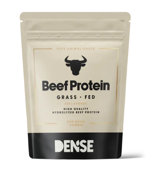DENSE - Beef Protein - Uten smak - Proteinpulver fra gressforet storfe - 500g