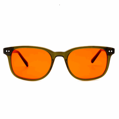 Filteroptix - Cedar - Olive ramme - Oransje linse