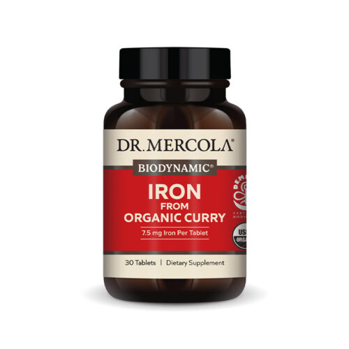 Dr. Mercola - Biodynamic® Iron from Organic Curry - Jerntilskudd - 30 kapsler
