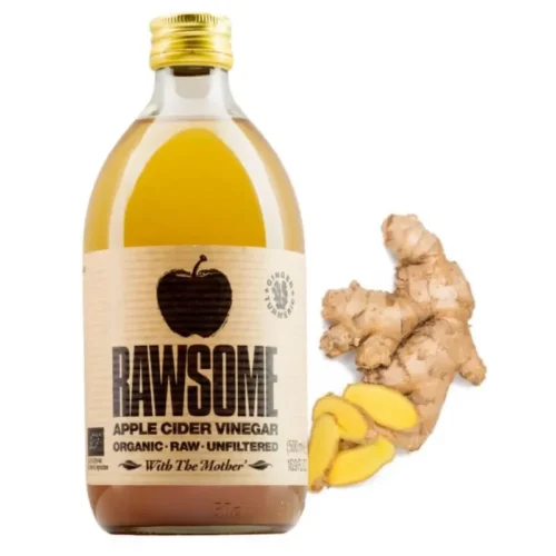 Rawsome - Epplesidereddik med moder + ingefær og gurkemeie