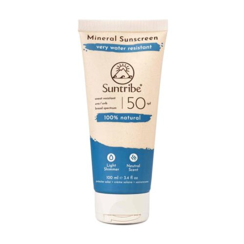 Suntribe - Active Natural Mineral Sunscreen Spf 50 - Naturlig solkrem